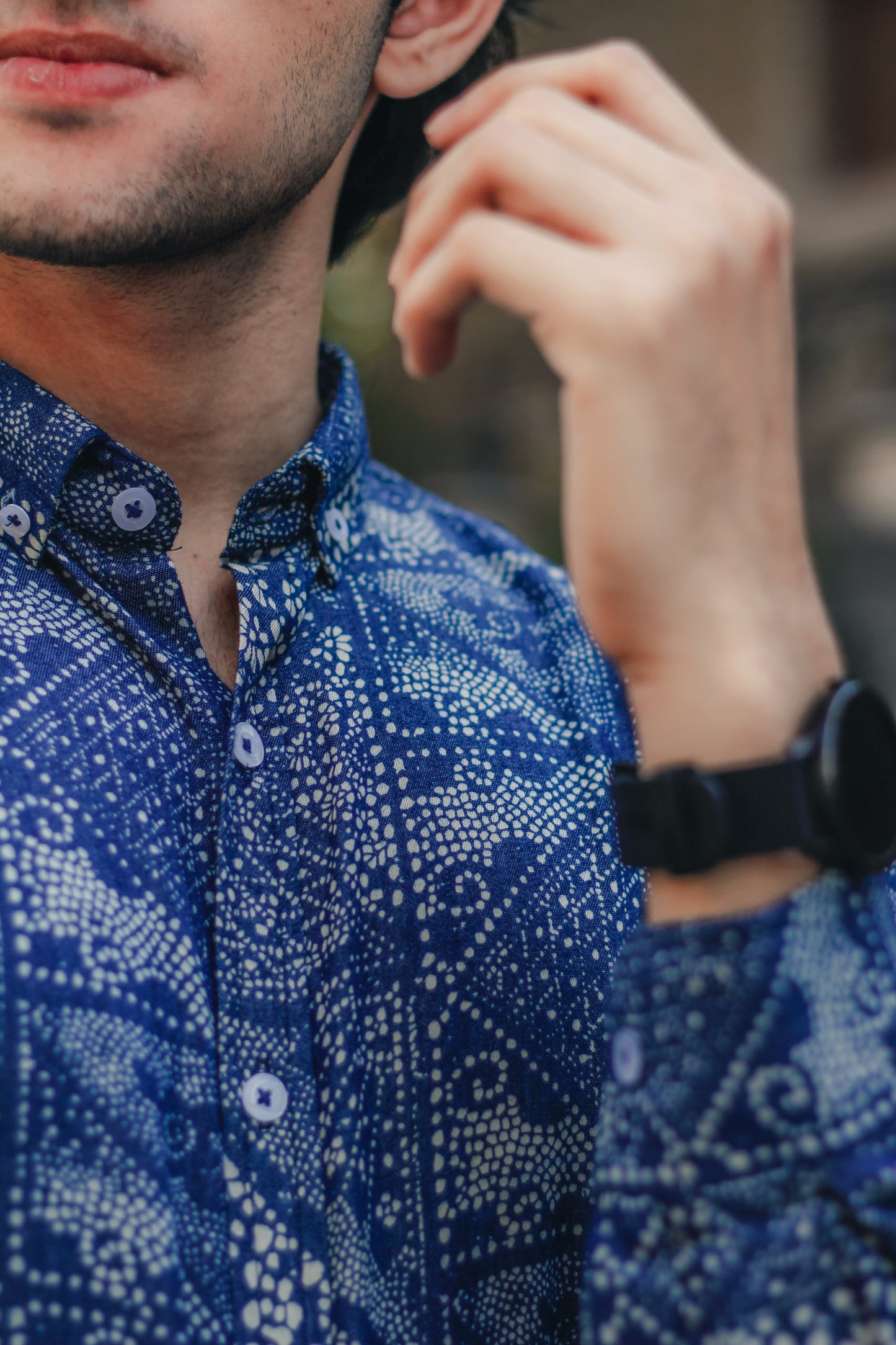 Floral Denim Blue
