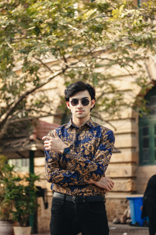 Floral Navy