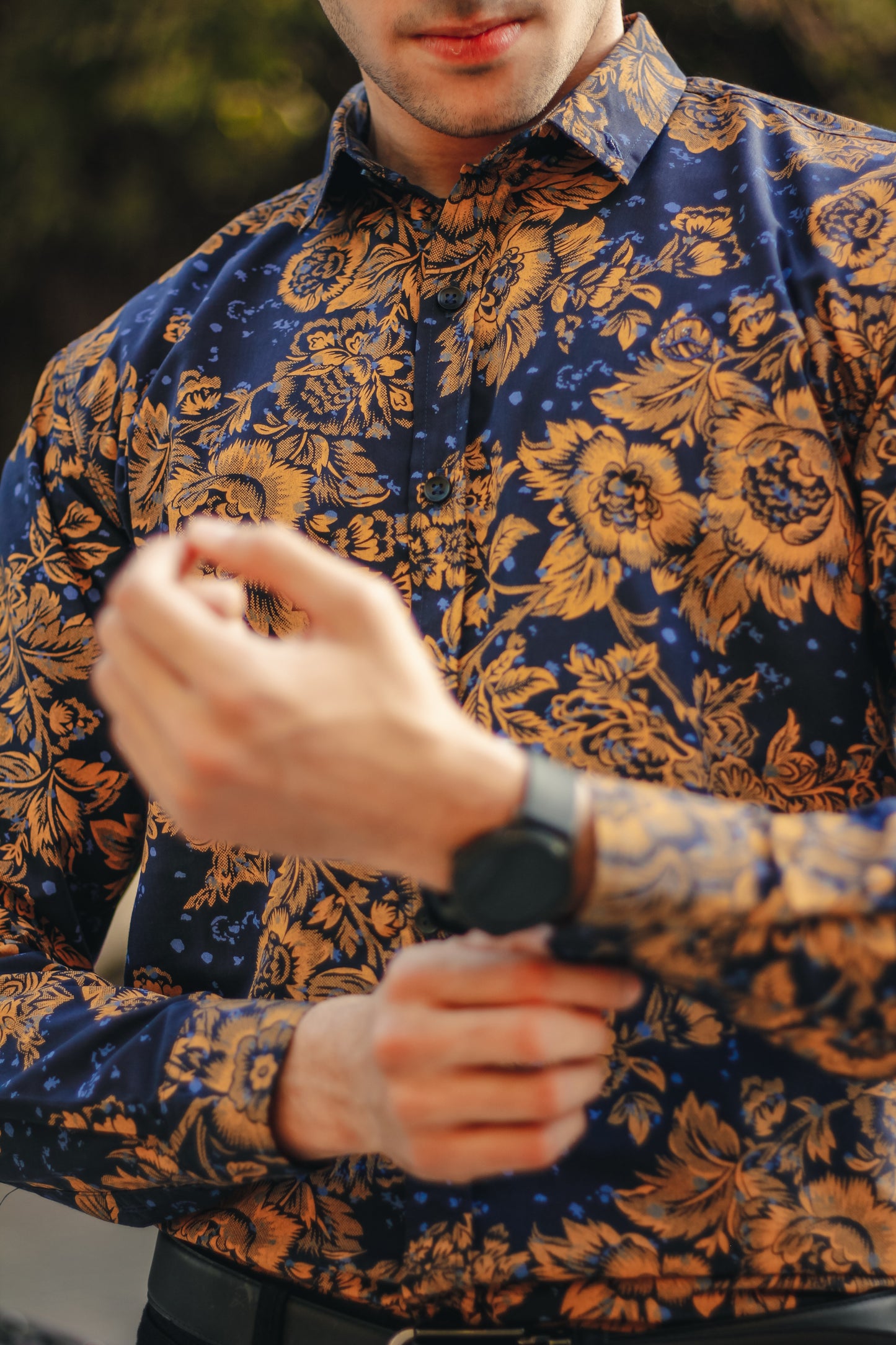 Floral Navy