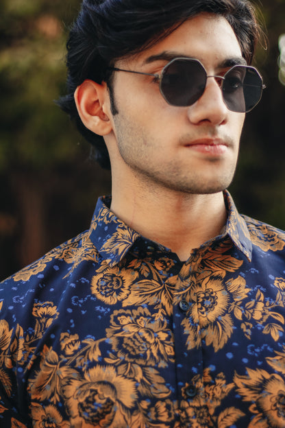 Floral Navy