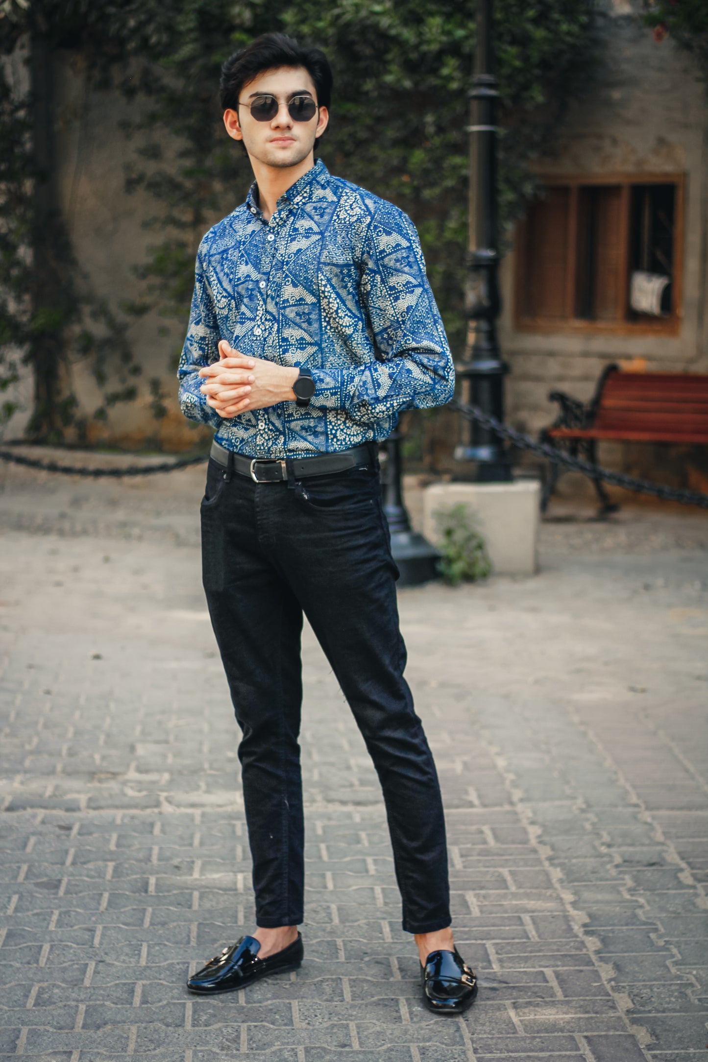 Floral Denim Blue