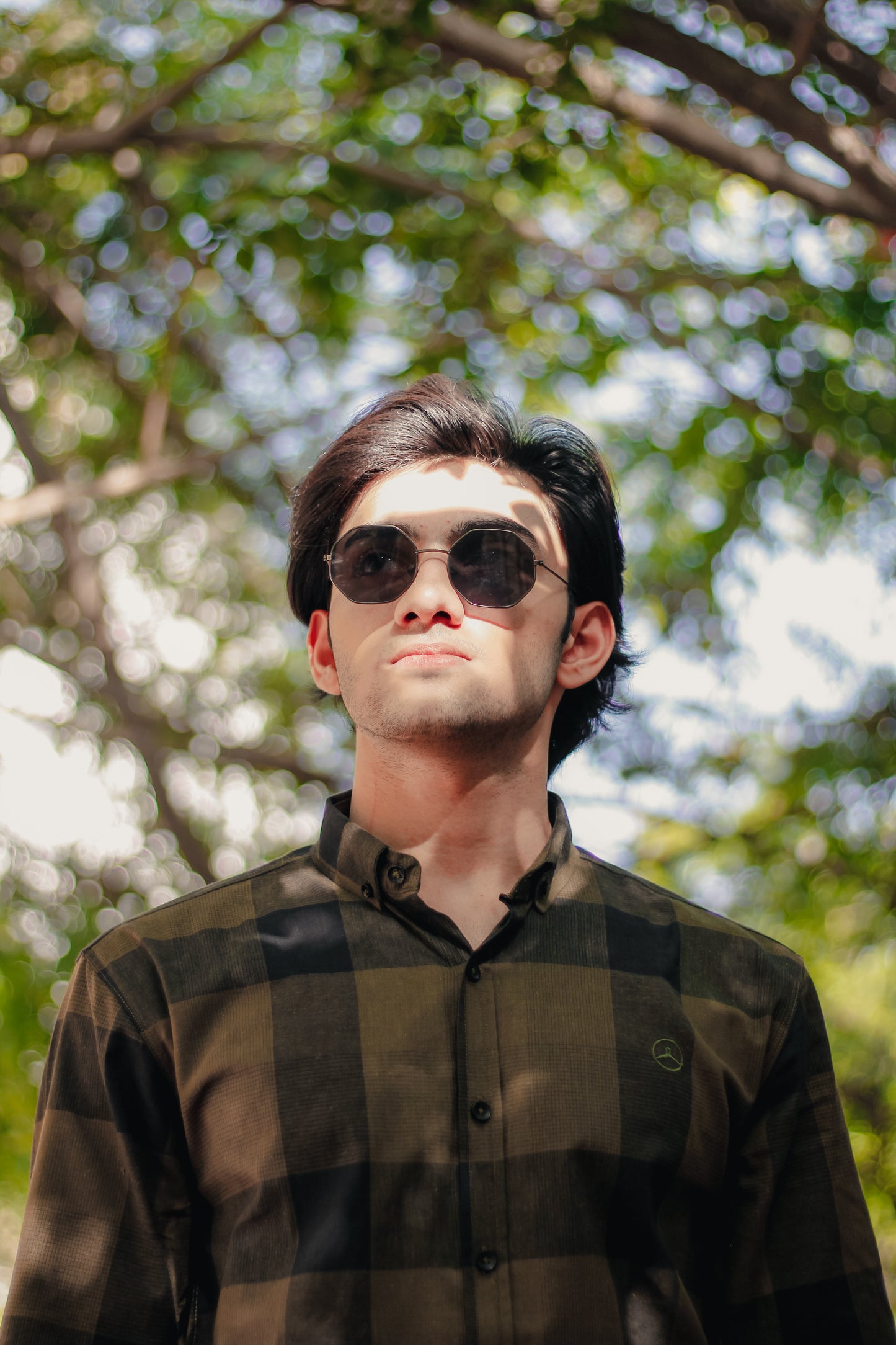 Olive Green Checkered